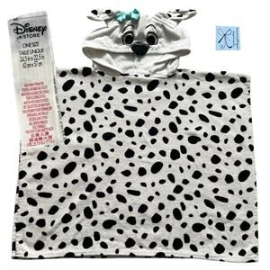 Disney Store Dalmatians Hooded Towel Swim Poncho Cover-up Kids Sz OS